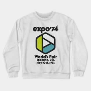 Retro Defunct Expo 74 World's Fair Spokane Washington Crewneck Sweatshirt